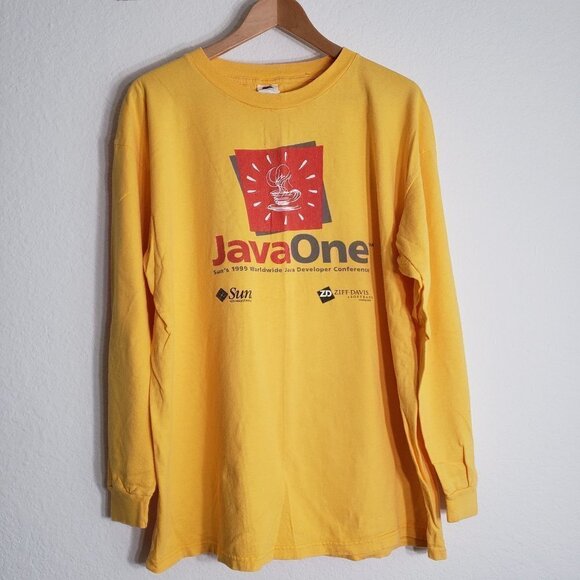 Vintage - Java One Long Sleeve T-Shirt - Size XL - Picture 1 of 3